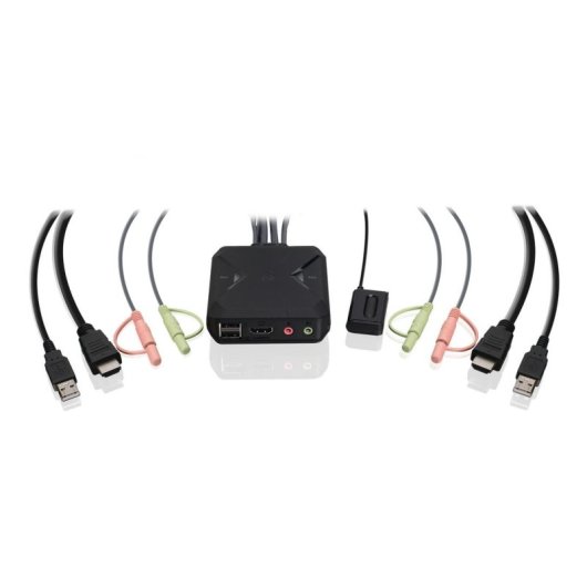 KVM Switch Iogear GCS92HU 2 Port HDMI 4K USB Audio