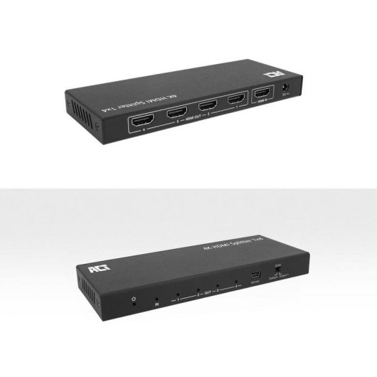 Divisor de vídeo ACT AC7832 HDMI 4K 4 saídas Ultra HD