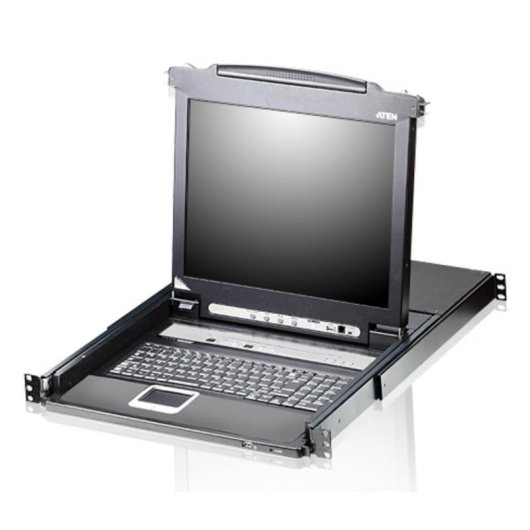 Interruptor KVM Aten CL5708M con pantalla LCD 17" y montaje en rack 1U