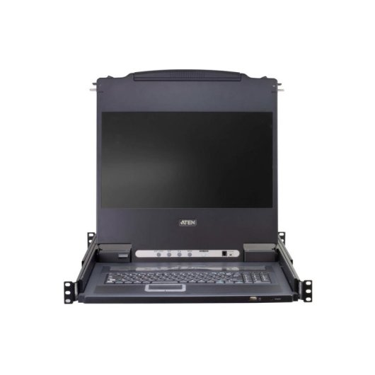 Interruptor KVM Aten CL5708M con pantalla LCD 17" y montaje en rack 1U