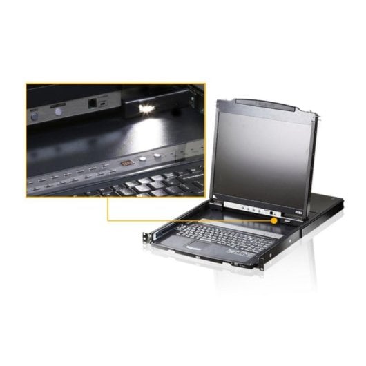 Console KVM Aten CL5800 19" LCD PS/2-USB rack 1U doppio binario