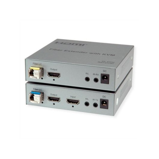 Extenseur KVM Roline 14.01.3363 4K 60 Hz 20 km Fibre HDMI USB