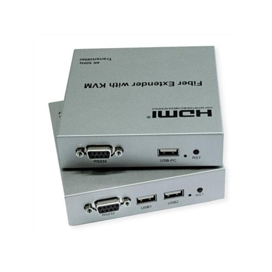 Extenseur KVM Roline 14.01.3363 4K 60 Hz 20 km Fibre HDMI USB