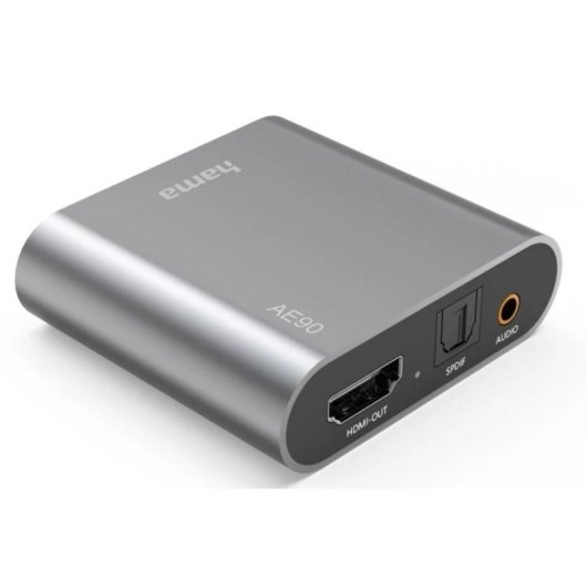 Extractor de audio Hama HDMI a 3.5 mm Plata
