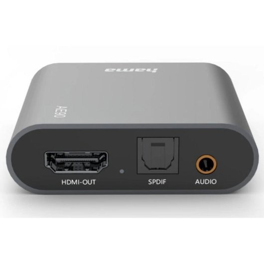Extractor de audio Hama HDMI a 3.5 mm Plata