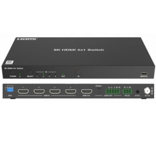 Commutateur Tesca SW4-8K HDMI 48 Gbit/s Noir HDMI 2.1