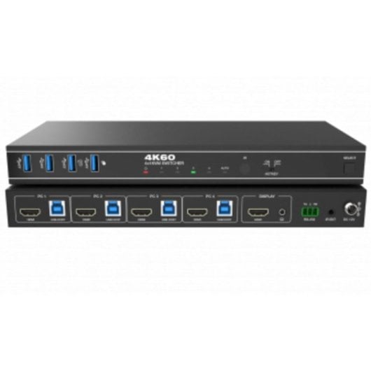 Switch KVM Tesca SWK78-H2V2 HDMI 2.0 4 PCs 2K USB