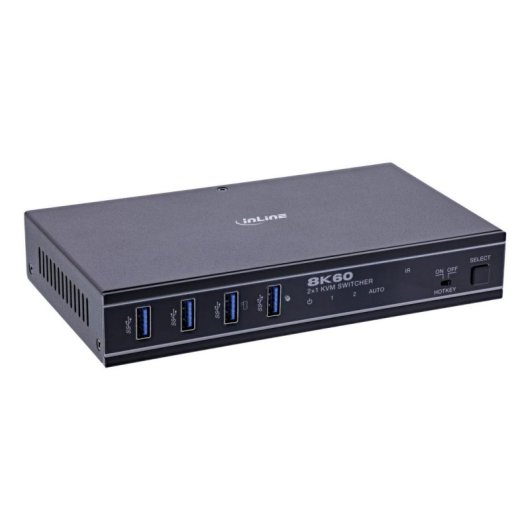Interruptor KVM InLine 57885C 8K Ultra HD Montaje en Rack