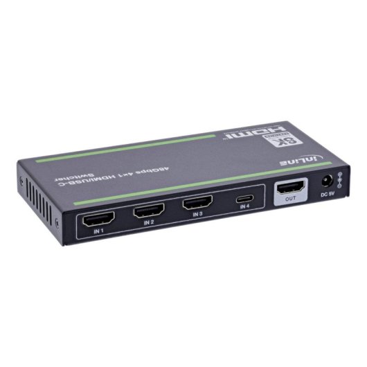 Conmutador de vídeo InLine 57885B HDMI 2.1 5 puertos 8K