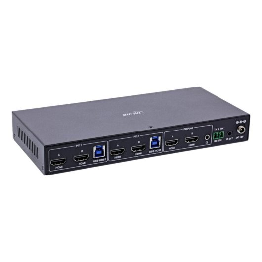 Interruptor KVM InLine 57885F 4K Ultra HD Montaje en rack