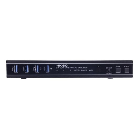 Interruptor KVM InLine 57885F 4K Ultra HD Montaje en rack