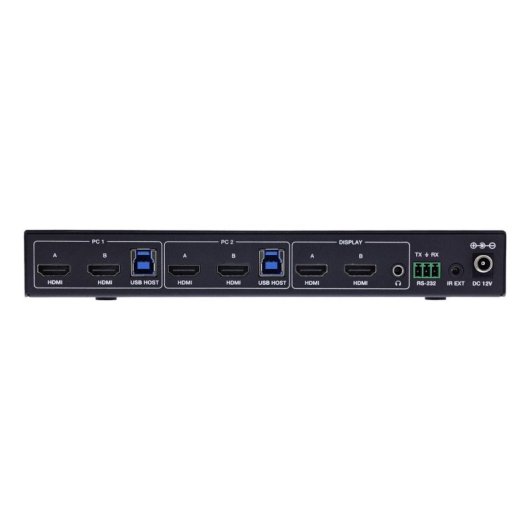 Interruptor KVM InLine 57885F 4K Ultra HD Montaje en rack