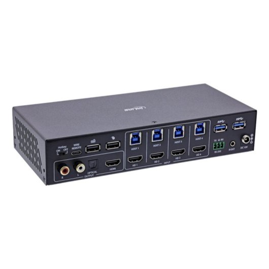 Interruptor KVM InLine 57885I 4K Ultra HD Montaje en Rack
