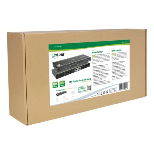 Conmutador HDMI InLine 57885A 6 Puertos HDMI 2.1 8K