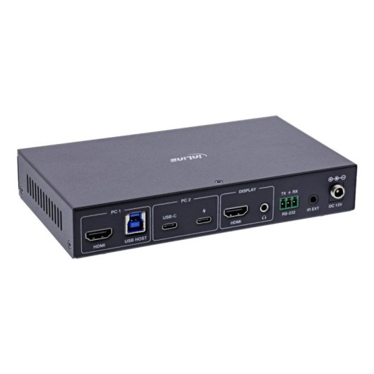 Interruptor KVM InLine 57885E 4K Ultra HD Montaje en Rack