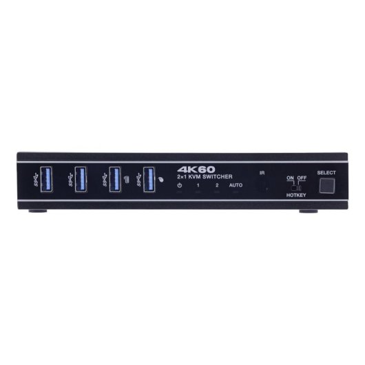 Interruptor KVM InLine 57885E 4K Ultra HD Montaje en Rack