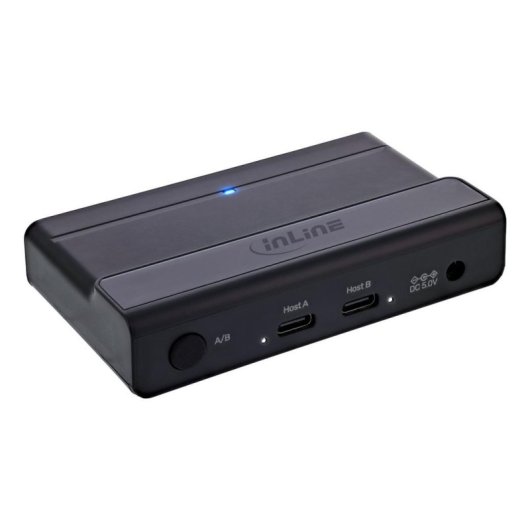 Switch InLine 6 puertos 5 Gb/s USB 3.2 Gen 1 modelo 60604I con LED y alimentación DC