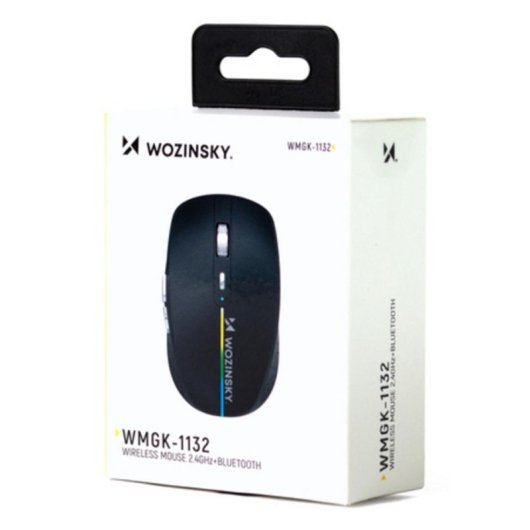 Ratón Wozinsky WMGK-1134 RF Wireless Bluetooth 1600 DPI Nero 6 Pulsanti