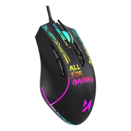 Ratón Wozinsky WMGK-7200 USB 7200DPI Nero RGB 7 Pulsanti 1,5m