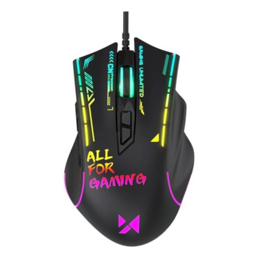 Ratón Wozinsky WMGK-7200 USB 7200DPI Nero RGB 7 Pulsanti 1,5m