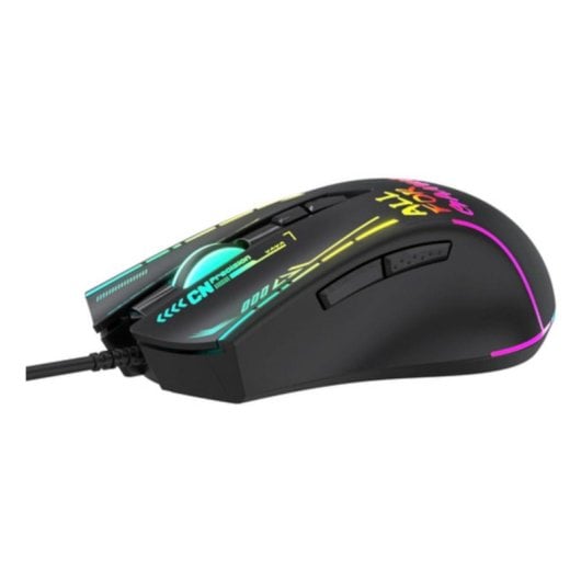 Ratón Wozinsky WMGK-7200 USB 7200DPI Nero RGB 7 Pulsanti 1,5m