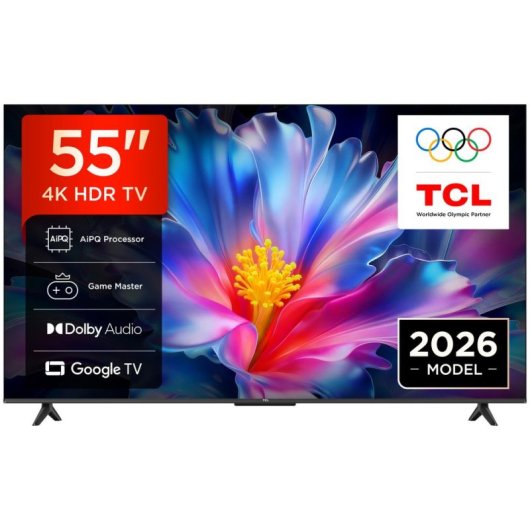 TV TCL LED P69L 55P6L 55" 4K UltraHD 60Hz Smart TV Google TV HLG HDR Chromecast