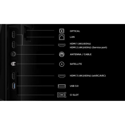 TV TCL LED P69L 55P6L 55" 4K UltraHD 60Hz Smart TV Google TV HLG HDR Chromecast