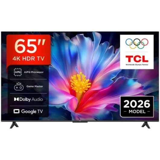 TV TCL LED P69L 65P6L 65" 4K UltraHD 60Hz Smart TV Google TV HDR HLG Chromecast