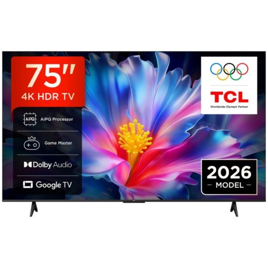 TV TCL LED P69L 75P6L 75" 4K UltraHD 60Hz Smart TV Google TV HLG Chromecast