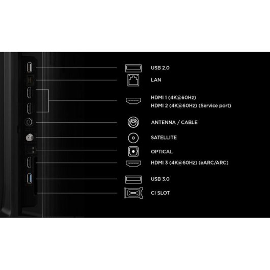 TV TCL LED P69L 75P6L 75" 4K UltraHD 60Hz Smart TV Google TV HLG Chromecast