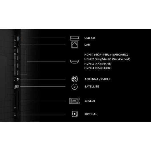 TV TCL QLED C8L 75C8L 75" 4K UltraHD 144Hz Smart TV Google TV HDR10 Dolby Vision