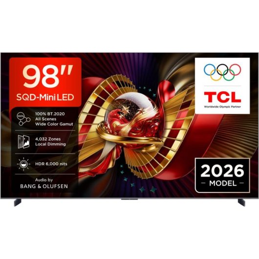 TV TCL QLED Mini LED C8L 98C8L 98" 4K UltraHD 144Hz Smart TV Google TV Dolby Vision HDR10