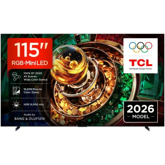TV TCL Mini LED RM9L 115RM9L 115" 4K UltraHD 144Hz Smart TV Google TV Dolby Vision HDR10