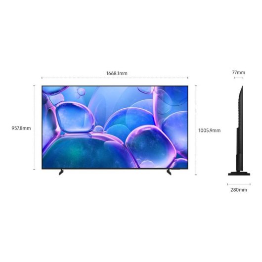 TV Samsung LED UE75U7000FU 75" 4K UltraHD 50Hz Smart TV Tizen HDR10+ Alexa