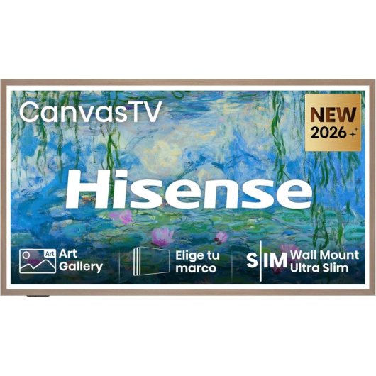 TV Hisense Canvas DLED 55S7DS 55" 4K UltraHD 144Hz Smart TV VIDAA HDR10 Dolby Vision Modo Arte