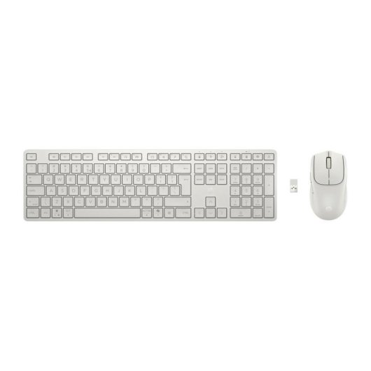 Clavier HP 490C multidispositif blanc avec souris et touches programmables