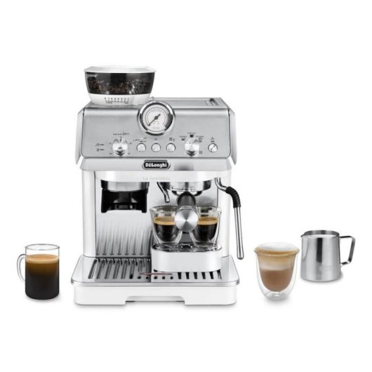 Caffettiera Espresso DeLonghi Dedica Arte EC9155.W 1,7L 15 bar macinacaffè montalatte