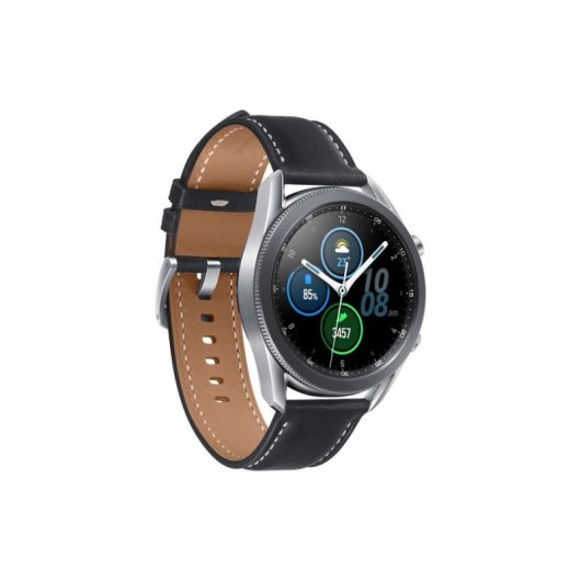 Samsung Galaxy Watch3 Bluetooth GPS NFC 45mm Mystic Silver Super AMOLED Pulsómetro IP68 Correa intercambiable