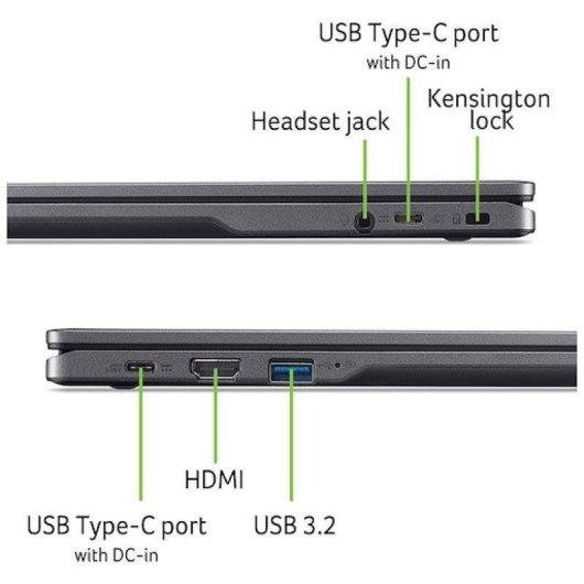 Ordinateur portable Acer Chromebook Plus 515 15,6" Intel Core 5 120U 8GB 128GB SSD Intel Graphics ChromeOS
