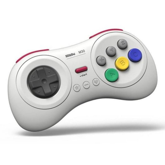 Mando 8BitDo M30 Bluetooth Blanco para Android, Switch y PC