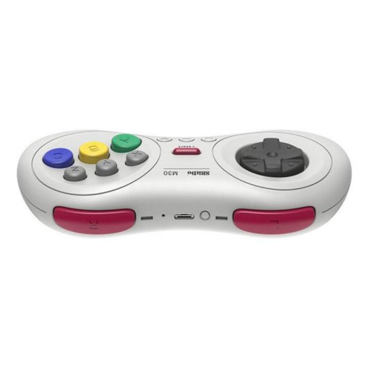 Mando 8BitDo M30 Bluetooth Blanco para Android, Switch y PC