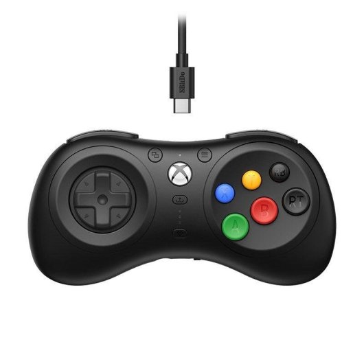 Controller 8BitDo M30 Cablato Xbox USB Type-C Nero Ergonomico