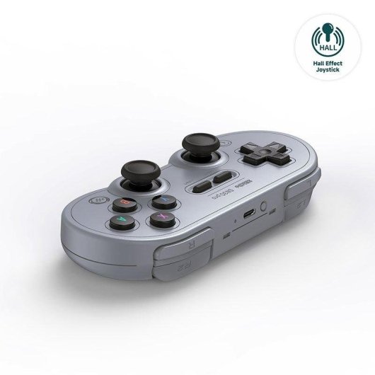 Mando de juego 8BitDo SN30 Pro Hall Effect Gris Multiplataforma