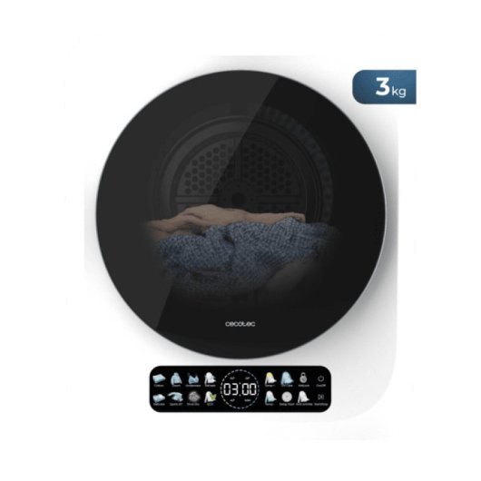 Sèche-linge à évacuation Cecotec Bolero DressCode Dry 3400V 3kg Classe G UV Care