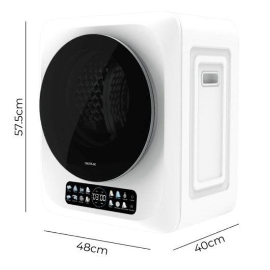 Sèche-linge à évacuation Cecotec Bolero DressCode Dry 3400V 3kg Classe G UV Care