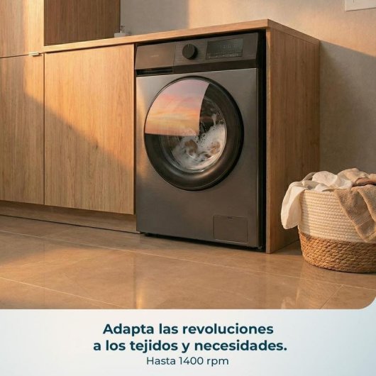 Lavadora Cecotec Bolero DressCode 10450 Inverter Steel Carga Frontal 10Kg 1400rpm A-10% Acero Inoxidable