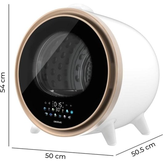 Sèche-linge à évacuation Cecotec Bolero DressCode Dry 3600V classe A 3kg Soin UV bidirectionnel