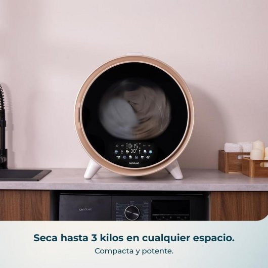 Sèche-linge à évacuation Cecotec Bolero DressCode Dry 3600V classe A 3kg Soin UV bidirectionnel