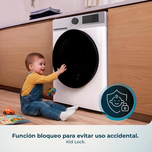 Lavadora Cecotec Bolero DressCode 9450 Inverter Carga Frontal 9Kg 1400rpm A-10% Blanca