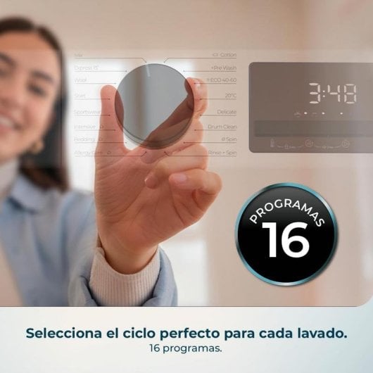 Lavadora Cecotec Bolero DressCode 9450 Inverter Carga Frontal 9Kg 1400rpm A-10% Blanca